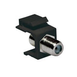 Keystone Empalme F-Type 75 Ohm F F, Negro Logilink