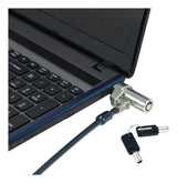 Cable De Seguridad Conceptronic Nano Custodio02bnm Con Llave Compatible Con Llave Maestra