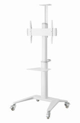 Gembird Aluminum Tv Floor Stand With Caster Wheels 37-70" White