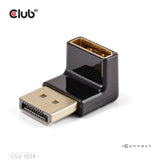 EAN 8719214473129 - CLUB3D DISPLAYPORT MALE TO DISPLAYPORT 1.4 FEMALE 90 DEGREE ANGLED ADAPTER 4K120HZ M/F - Adapter imagen 6