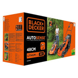 EAN 5035048715222 - Black & Decker CLMA4825L2-QW cortadora de césped Cortacésped manual Batería Negro, Naranja imagen 7