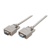 Aisens Cable Serie Rs232 - Db9/M-Db9/H - 1.80m - Beige