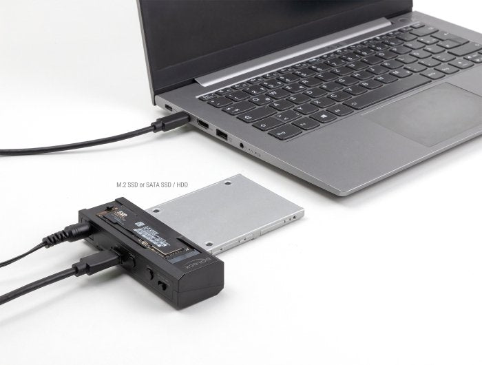 Delock 64253 Convertidor Usb Type-C Para 1 X Ssd M.2 O 1 X Sata Ssd / Hdd