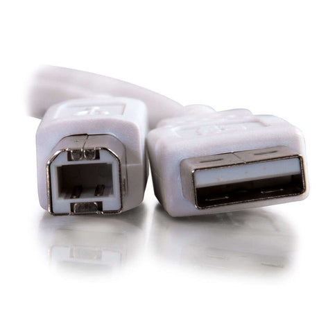 EAN 0757120815624 - C2G 3m USB 2.0 A/B Cable cable USB USB A USB B Blanco imagen 4