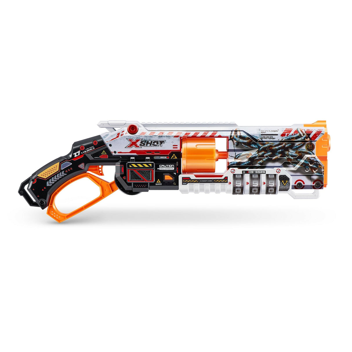 Zuru X-Shot Skins Lock Blaster Con Dardos, Dart Blaster 36606