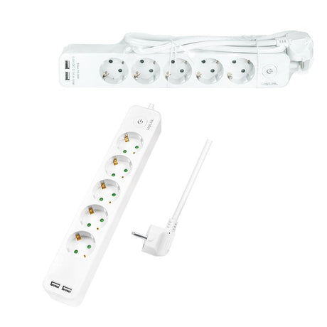 EAN 4052792057812 - LogiLink LPS249U base múltiple 1,5 m 5 salidas AC Interior Blanco imagen 5