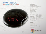 Radio Reloj Despertador Nevir Nvr - 335dd Negro Sintonizador Am - Fm