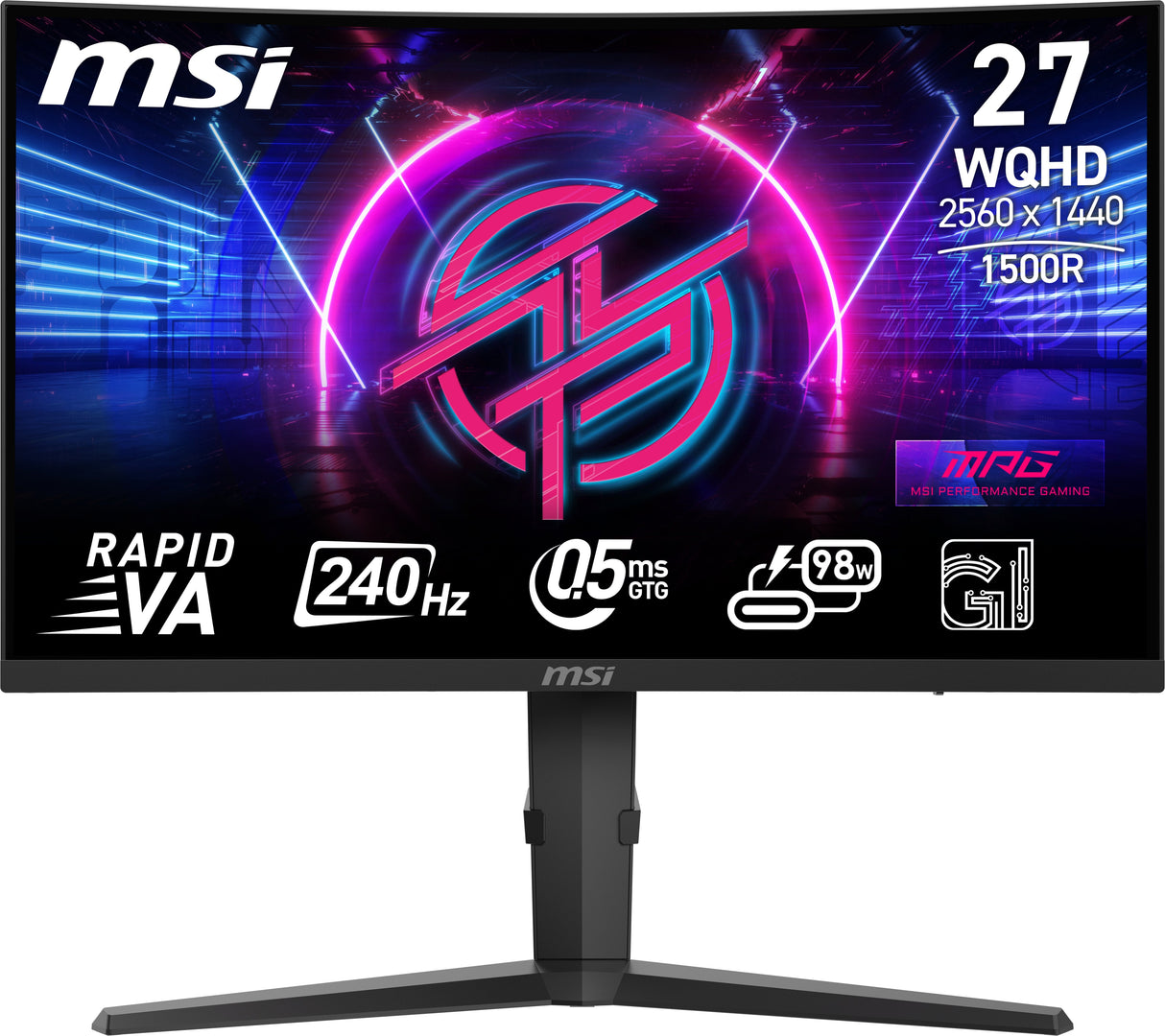 27"(68.6cm)Tft Msi Mpg 275cqrxfde Gaming 9s6-3cd04h-036