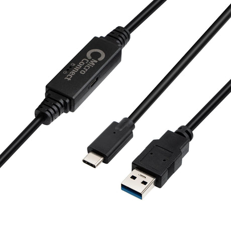 EAN 5704174889397 - Microconnect USB3.1CA5AMP cable USB USB 3.2 Gen 1 (3.1 Gen 1) 5 m USB C USB A Negro imagen 1