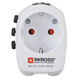 Hama World Travel Pro Adaptador De Viaje Universal - Potencia Hasta 1680w - Voltaje 110-240v - Blanco