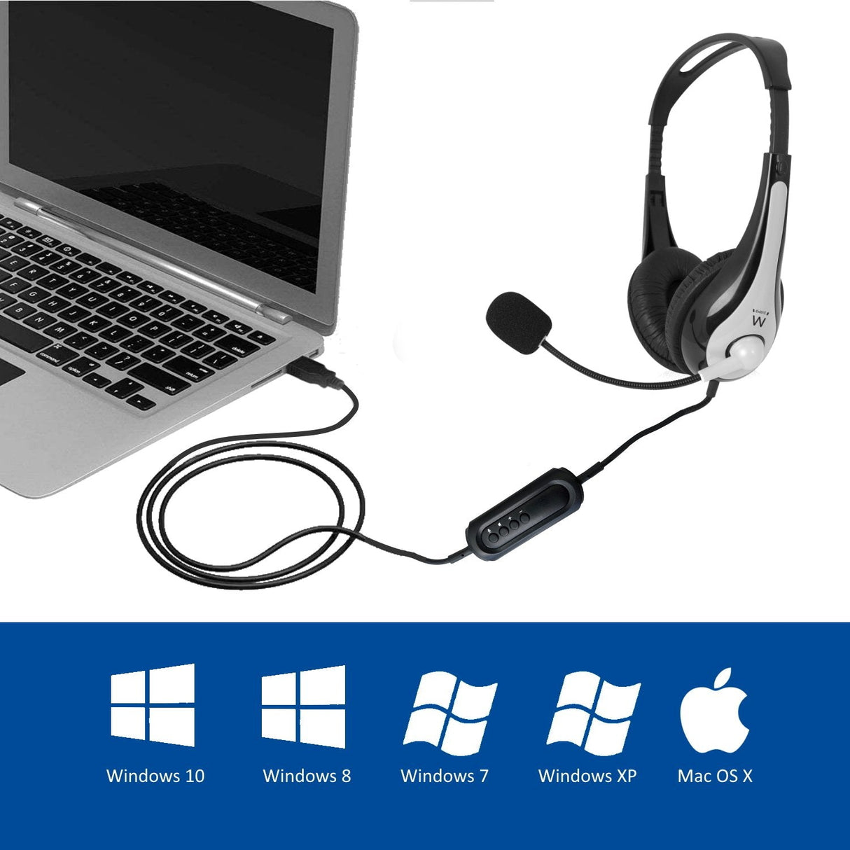 Auricular Ewent Ew3565 Con Microfono