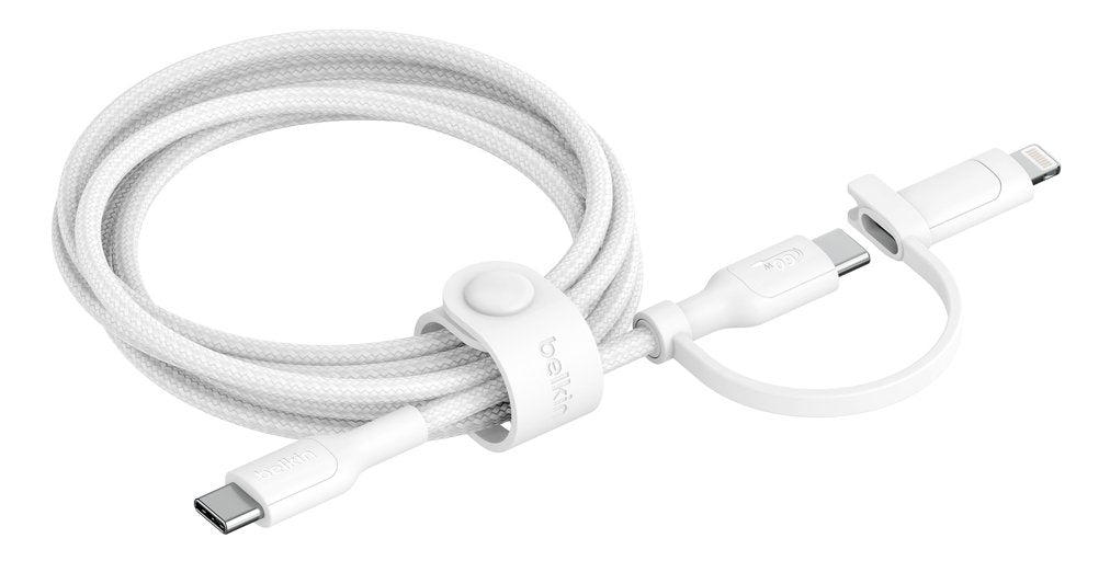 Belkin Boost Charge 2-In-1 Cable Usb-C/Lig.1,5m Bl.Cac003hq1.5mwh
