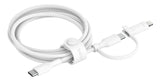 Belkin Boost Charge 2-In-1 Cable Usb-C/Lig.1,5m Bl.Cac003hq1.5mwh