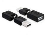 Delock Adaptador Usb 2.0 H/M Con Rotacion