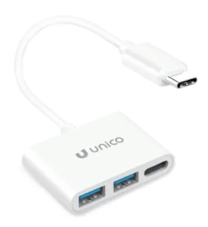 Adaptador Unico Tipo(C) A 2 Usb(A) Y Usb Tipo(C)