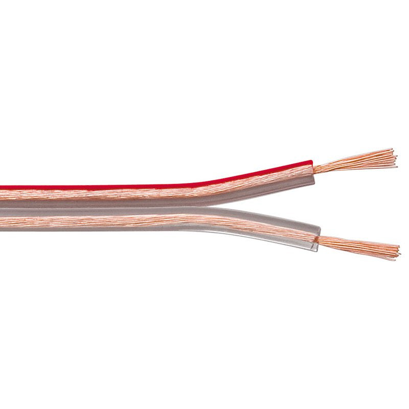 Bobina De  50 Metros Cable Altavoz Transparente 2x0,50mm Cobre Goobay