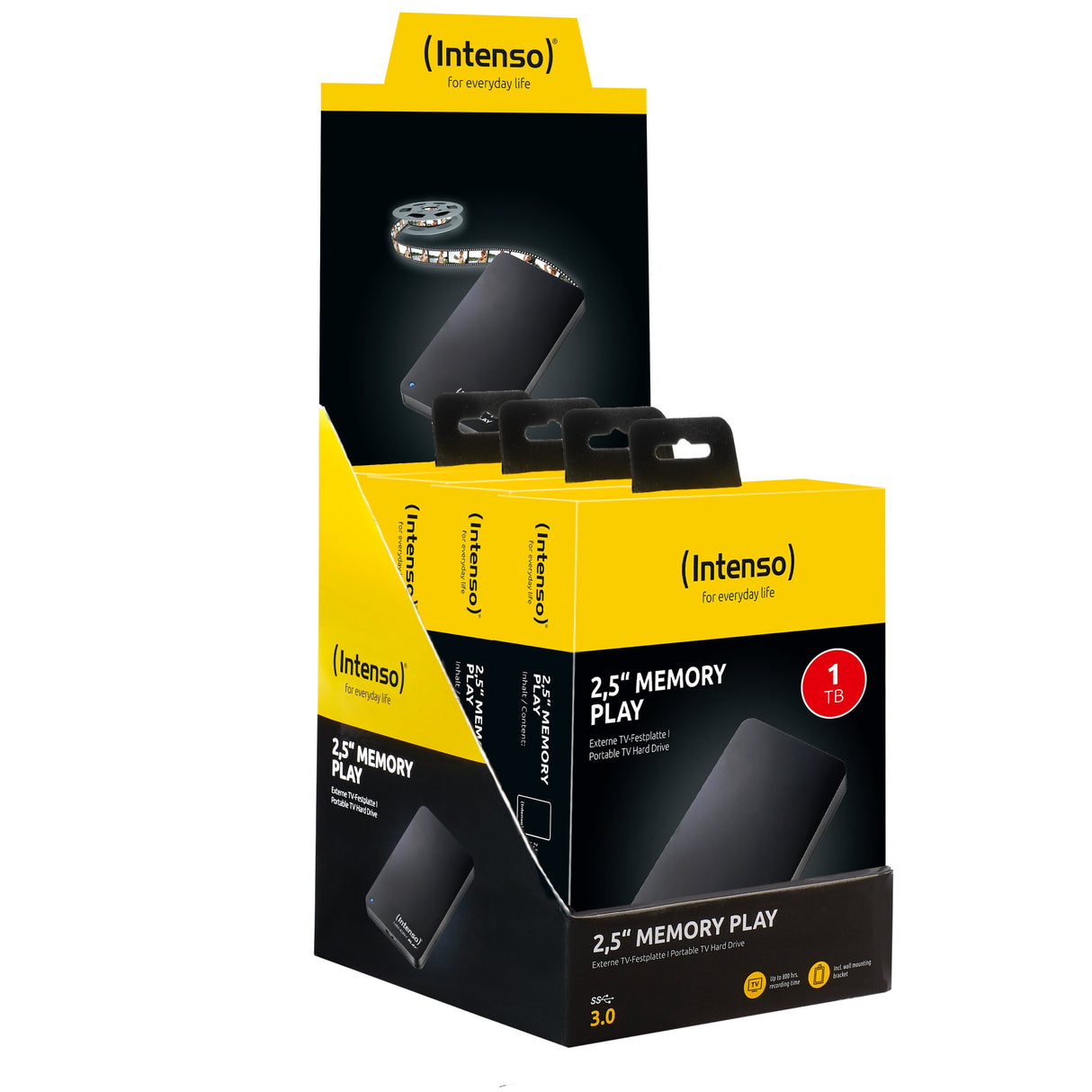 Disco Externo Hdd Intenso Play 1tb 2,5" Usb 3.0 Negro