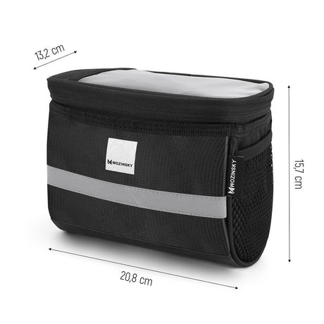 EAN 5907769300516 - Wozinsky WBB12BK Frente Bolsa de bicicletas 2 L Poliéster, PVC Negro imagen 4