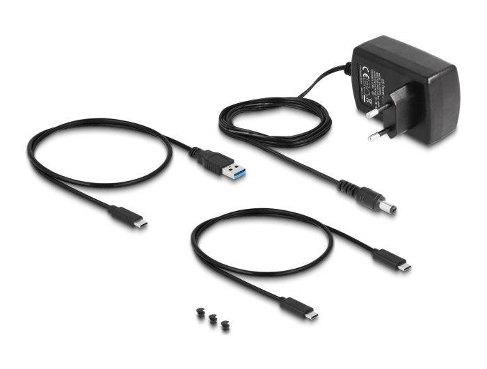 Delock 64252 Convertidor Usb Type-C Para 1 X Ssd M.2 Nvme + 1 X Sata Ssd / Hdd Con Función De Clonación