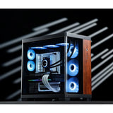 Caja Atx Jonsbo Tk-4 Wood Cristal Templado Negro