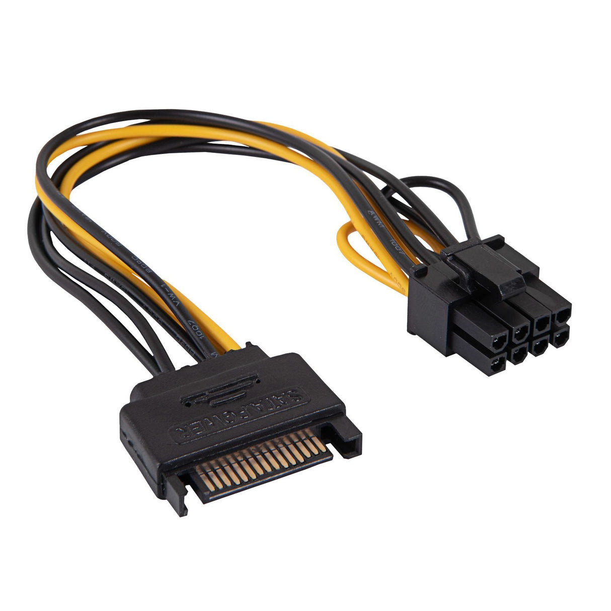 Akyga Adapter With Cable Ak-Ca-80 Pci-E 6+2pin M Sata M 15cm