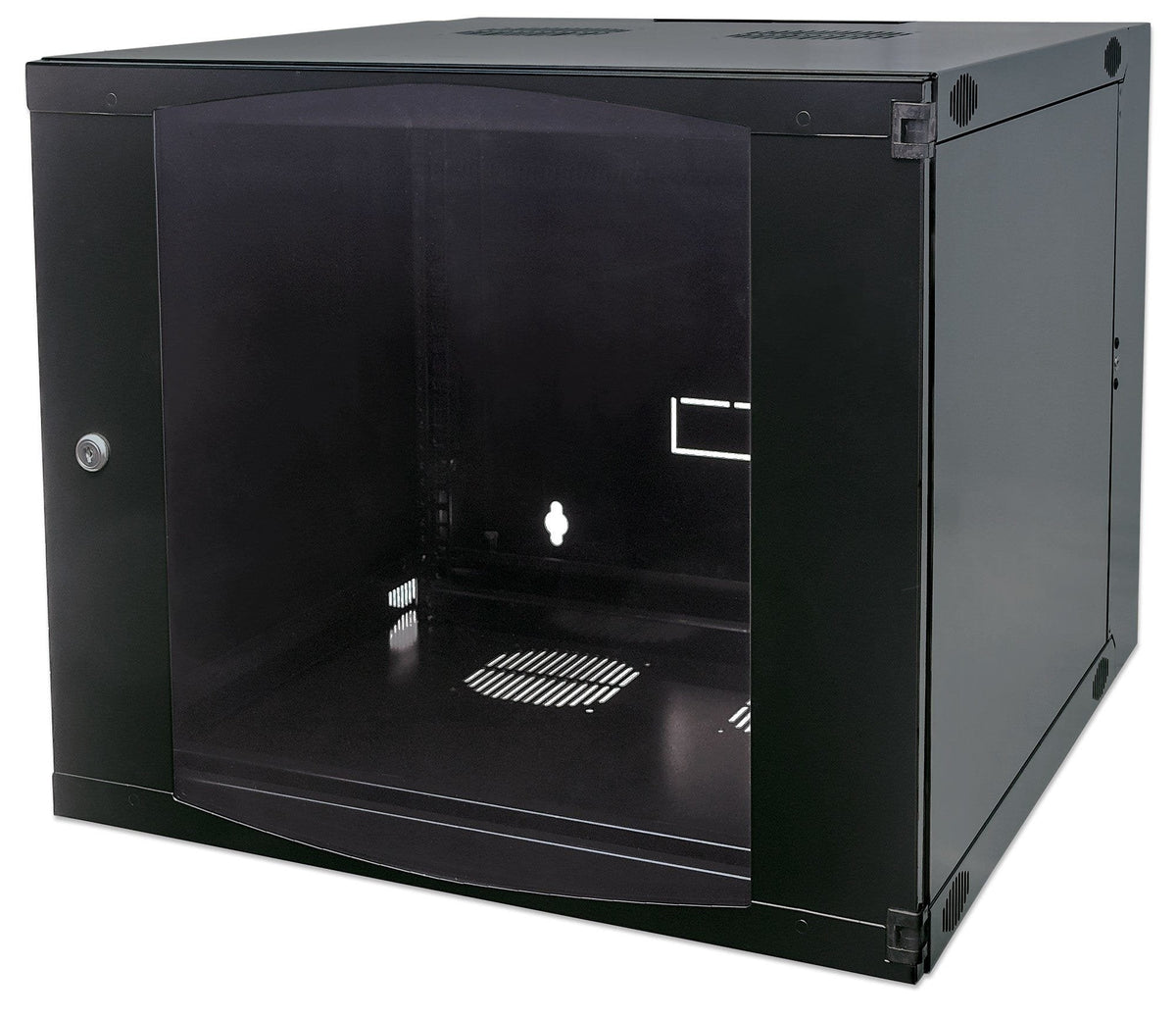 Intellinet Network Cabinet, Wall Mount (Double Section Hinged Swing Out), 9u, Usable Depth 235mm/Width 465mm, Negro, Flatpack, Max 30kg, Swings Out For Access To Back Of Cabinet When Installed On Wall, 19", Parts For Wall Install (Eg