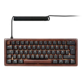Sharkoon Skiller Sgk50 S4 Gen2 Wood Pbt, Teclado De Juegos Madera/Negro, De-Layout, Gateron G Pro 3.0 Amarillo 4044951042784