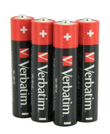 Pilas Verbatim Alcalinas Power Aaa - 4 Piezas
