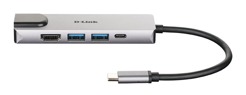 Docking Usb Tipo-C D-Link Dub-M520 2xusb 1xusb Tipo-C 1xhdmi 1xrj45 1xthunderbolt Gris