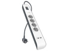 EAN 0745883643530 - Belkin BSV401CA2M limitador de tensión Negro, Blanco 4 salidas AC 2 m imagen 1