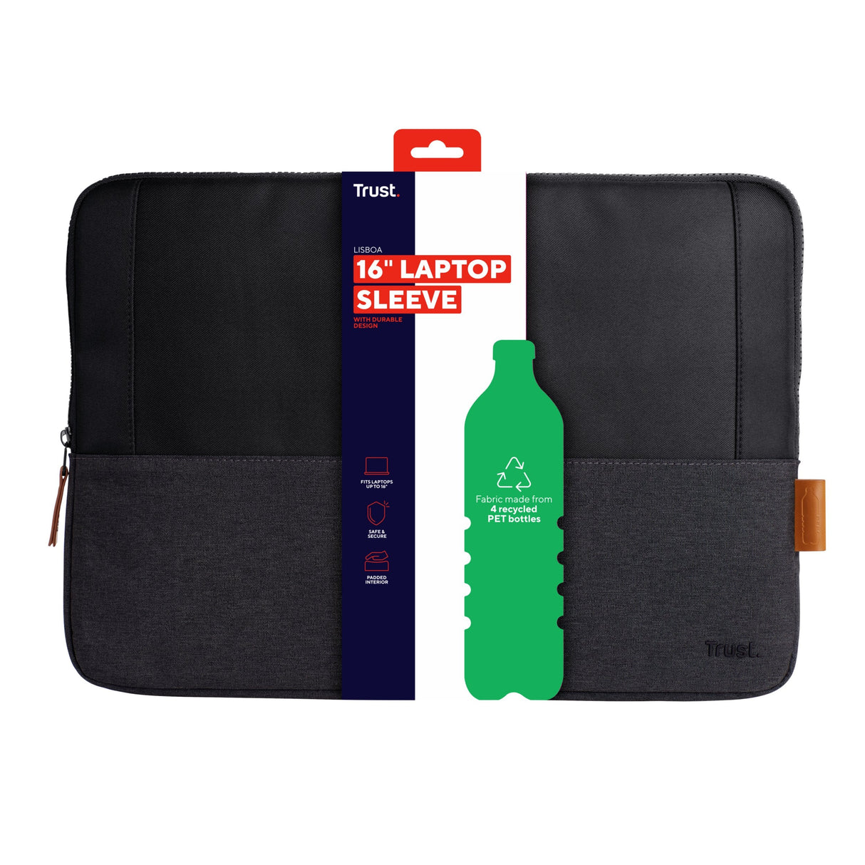 EAN 8713439252484 - Trust Lisboa 40,6 cm (16") Funda Negro imagen 4