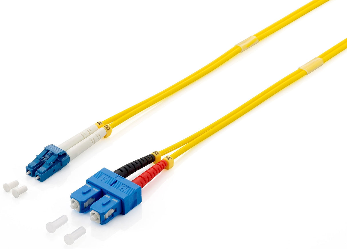 Cable Fibra Optica Monomodo Lc/Sc 0.9/125 Lsoh 2m Color Amarillo