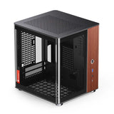 Jonsbo Tk-0 Pc Carcasa, Mini-Tower, Mini-Itx, Tempered Glass, Madera - Negro