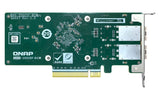 Qnap Qxg-25g2sf-Bcm Adaptador De Red Pcie 4.0 X8 Perfil Bajo 25 Gigabit Sfp28 X 2 Para P/N: Cab-Dac15m-Sfp28 Cab-Dac15m-Sfpp Trx-10gitsfpp-Sr Trx-25gsfp28-Sr