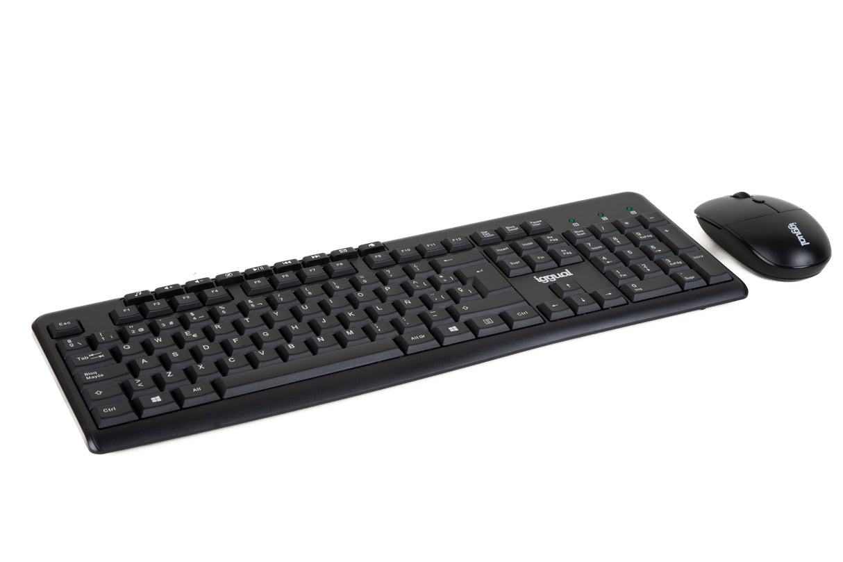 Iggual Kit Teclado Ratón Inalámbrico Wmk-Basic
