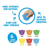 Carioca Ceras Teddy 1+ Con Forma De Osito Colores - Caja De 6