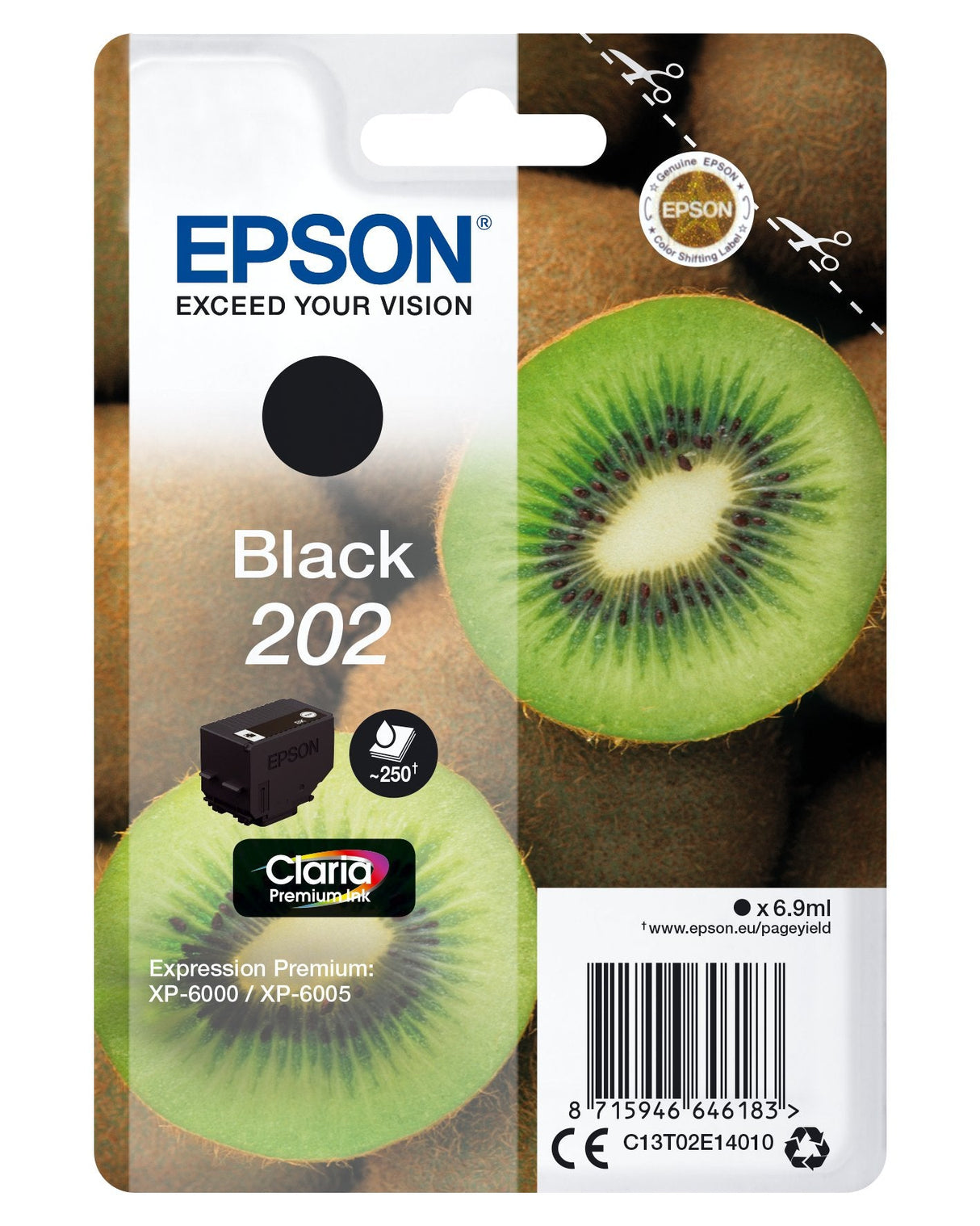 Tinta Original Epson 202 Negro Epson 202 Negro 400 Paginas/C13t02e14010 C13t02e14010