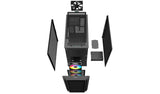 Caja Pc Deepcool E-Atx Cg540 Rgb 4f Black Tempered Glass Bahias 2x3.5, 2x2.5/Audio In/Out/2xusb3.0