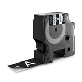 Dymo Rhino Band Vinyl 24mmx5.5m Blanco ->Negro