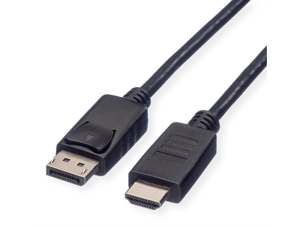 Roline Rm Displayport Cable Dp - Hdtv, St St, Schwarz, 2 M