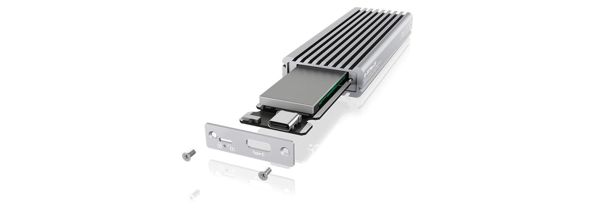 Raidsonic Ib-1817ma-C31 Caja Para Disco Duro Externo M.2 Caja Externa Para Unidad De Estado Sólido (Ssd) Plata
