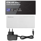 Switch Qoltec 52248 Network  8 X Rj45 Port 1000mbps Fast Ethernet Lan