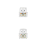 Nanocable Cable Red Latiguillo Rj45 Lszh Cat.6a Utp Awg24, Blanco, 1.0 M