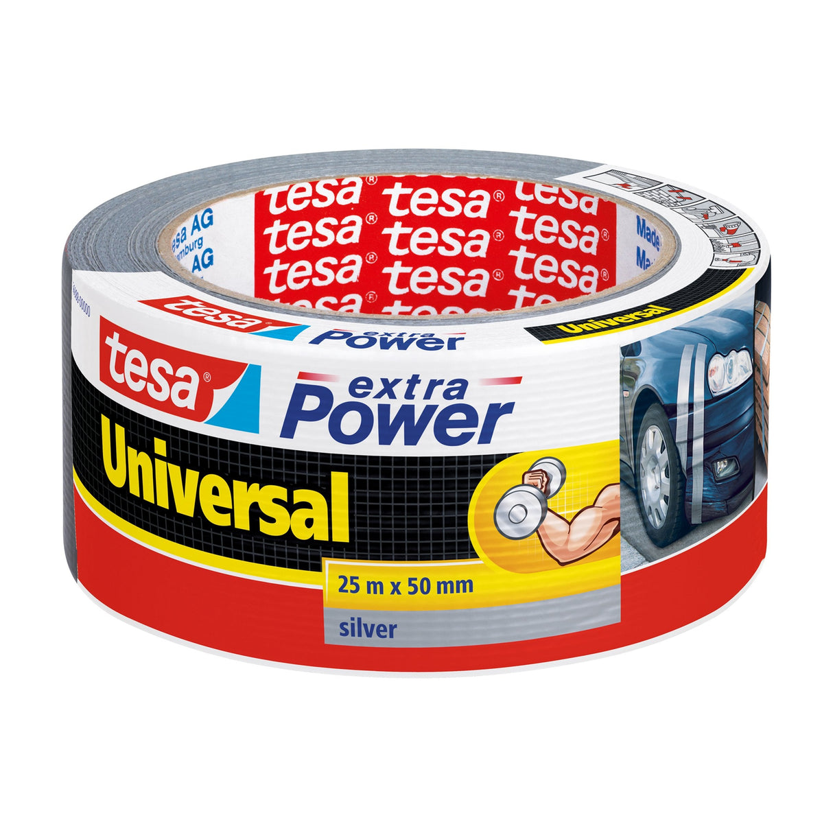 Tesa Extra Power Universal 25m 50mm Plateado