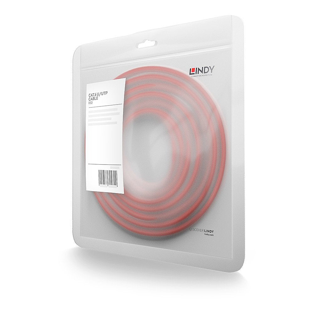 EAN 4002888480307 - Lindy 48030 cable de red Rojo 0,3 m Cat6 U/UTP (UTP) imagen 2
