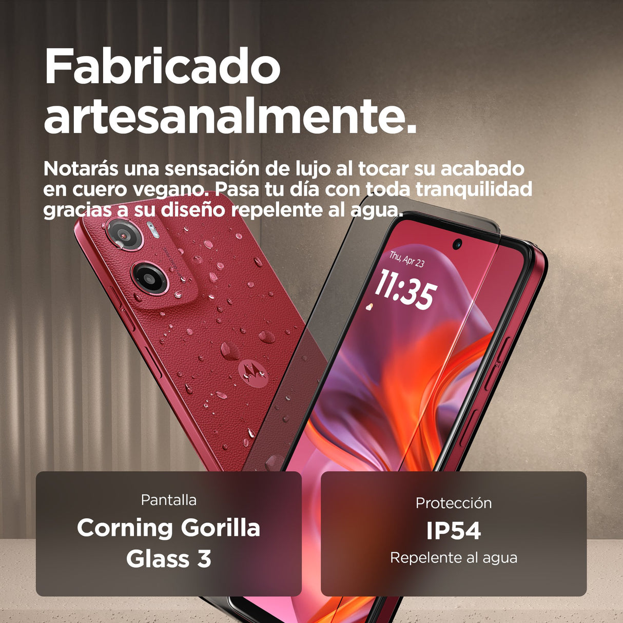 EAN 0840023284908 - Motorola moto g05 16,9 cm (6.67") SIM doble Android 15 4G USB Tipo C 4 GB 128 GB 5200 mAh Rojo imagen 16