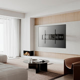 Aisens Soporte Pro Giratorio, Inclinable Y Nivelable Para Monitor/Tv 120kg De 60-120, Negro