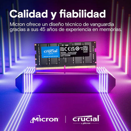 EAN 649528940353 - Crucial CT16G64C52CS5 módulo de memoria 16 GB 1 x 16 GB DDR5 6400 MT/s 262-pin SO-DIMM imagen 5