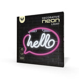 Lampara Forever Neon Led Hello Pink White