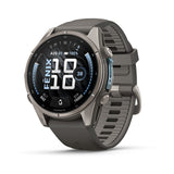Garmin Fenix 9 Titanio Con Correa De Silicona En Gris Smartwatch 43mm